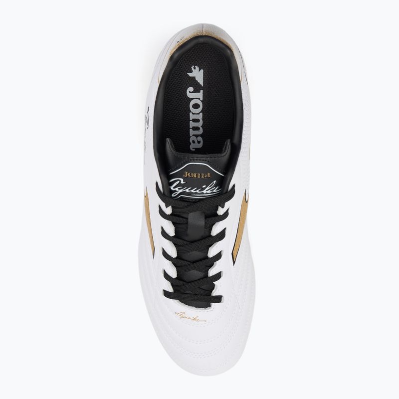 Men's football boots Joma Aguila FG white/gold 5