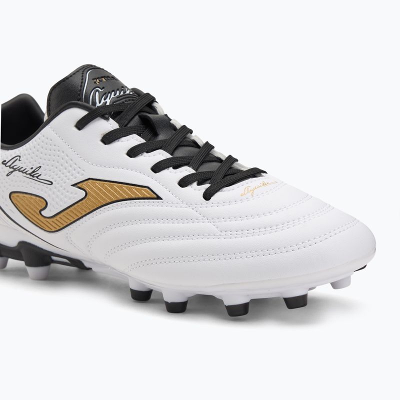 Men's football boots Joma Aguila FG white/gold 7