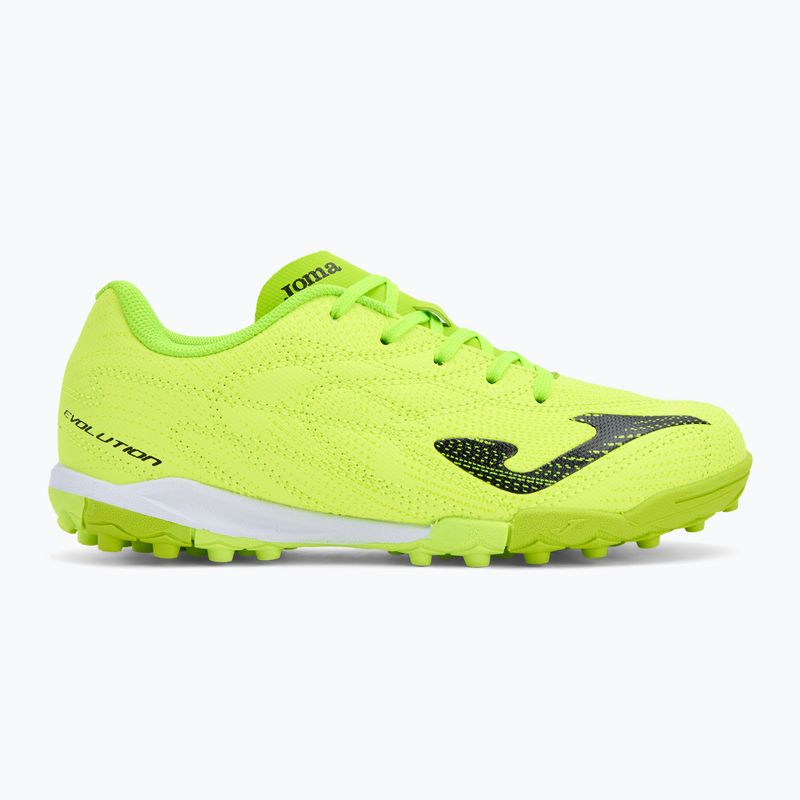 Children's football boots Joma Evolution Jr TF fluor green 2