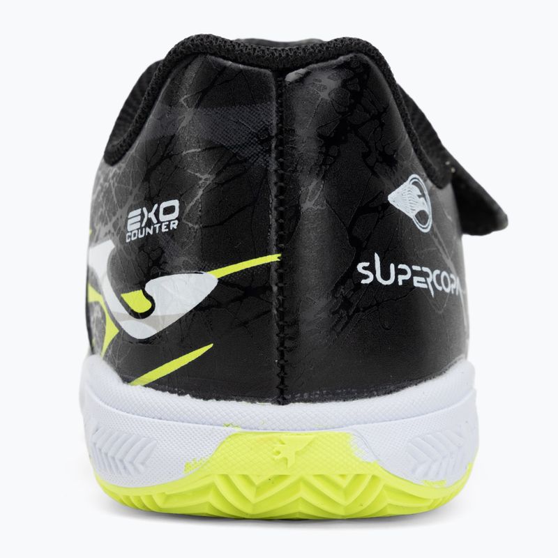 Children's football boots Joma Super Copa Jr IN black/fuor yellow 6