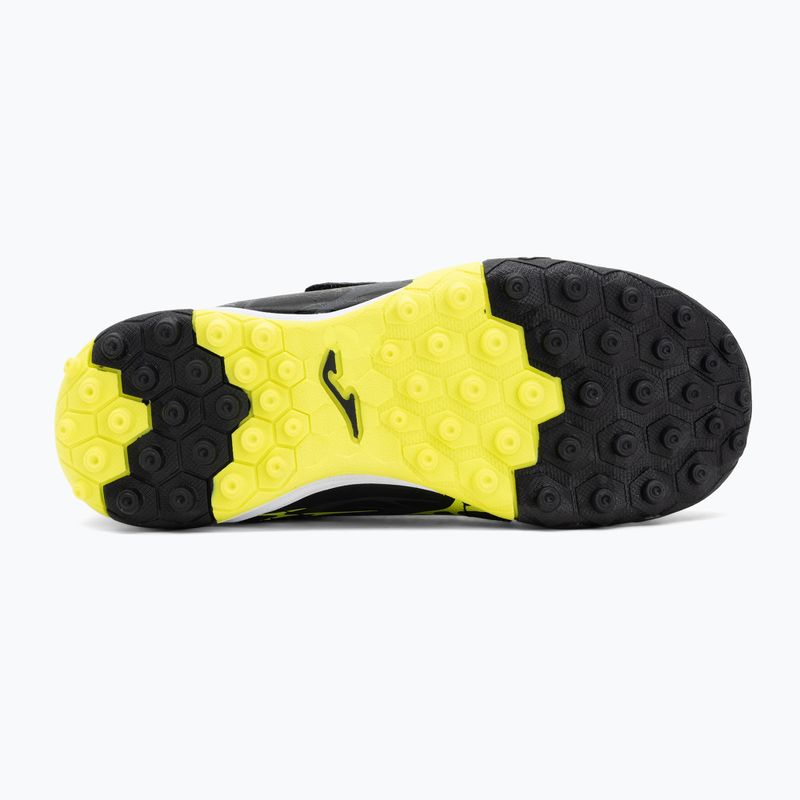 Children's football boots Joma Super Copa Jr TF black / fluor yellow 4