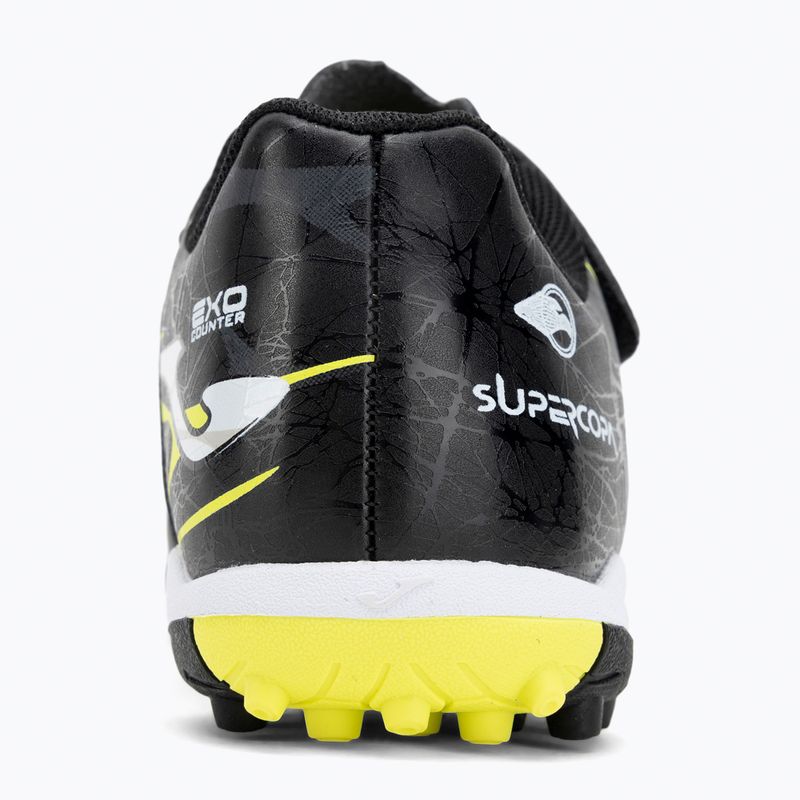 Children's football boots Joma Super Copa Jr TF black / fluor yellow 6