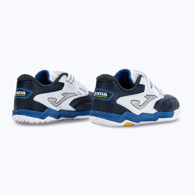 Children's football boots Joma Cancha Jr IN navy blue/white 3