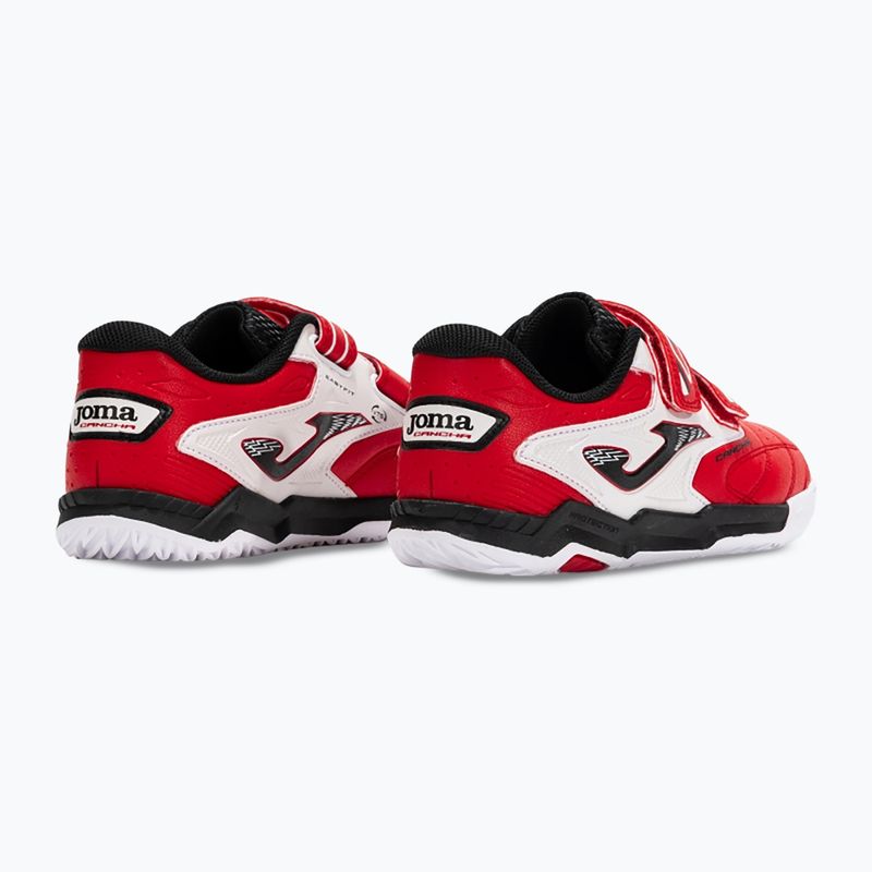 Children's football boots Joma Cancha Jr IN red/white 3