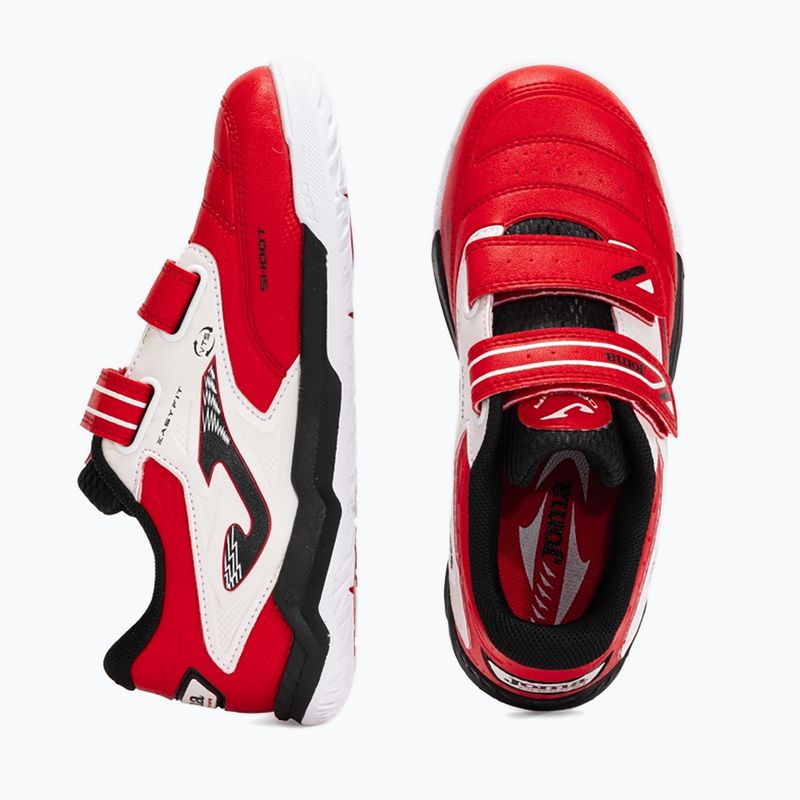 Children's football boots Joma Cancha Jr IN red/white 5