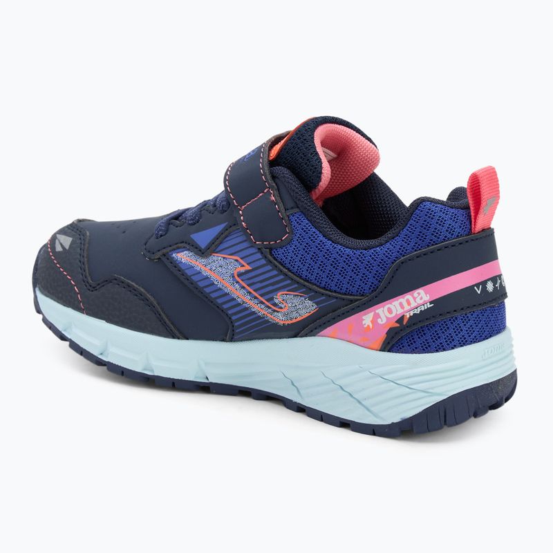 Children's running shoes Joma Tundra Jr navy blue/pink 3
