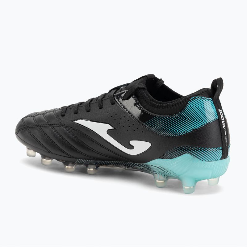 Men's football boots Joma Numero-10 FG black/turquoise 3