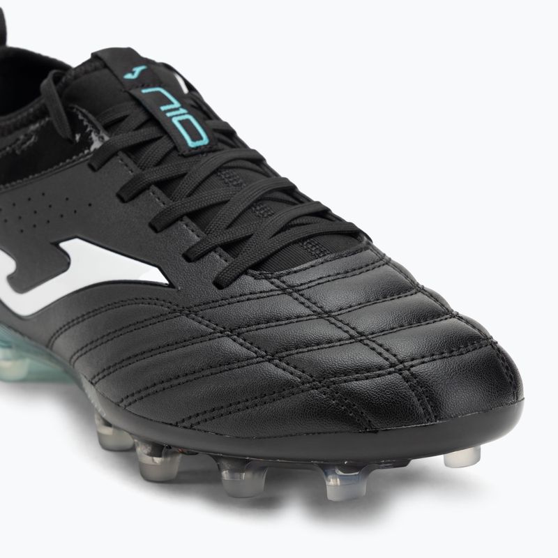 Men's football boots Joma Numero-10 FG black/turquoise 7