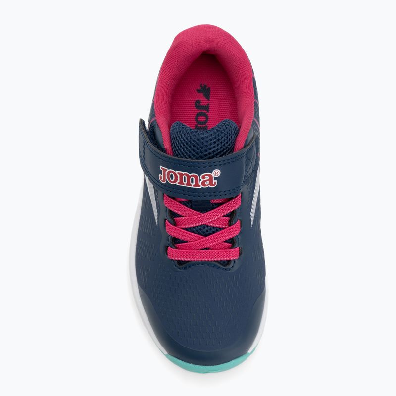 Children's running shoes Joma Victory Jr navy blue / fuchsia 5