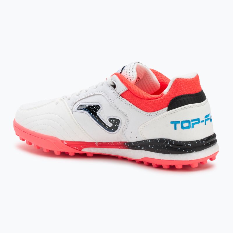 Men's football boots Joma Top Flex Rebound TF white / fluor coral 3