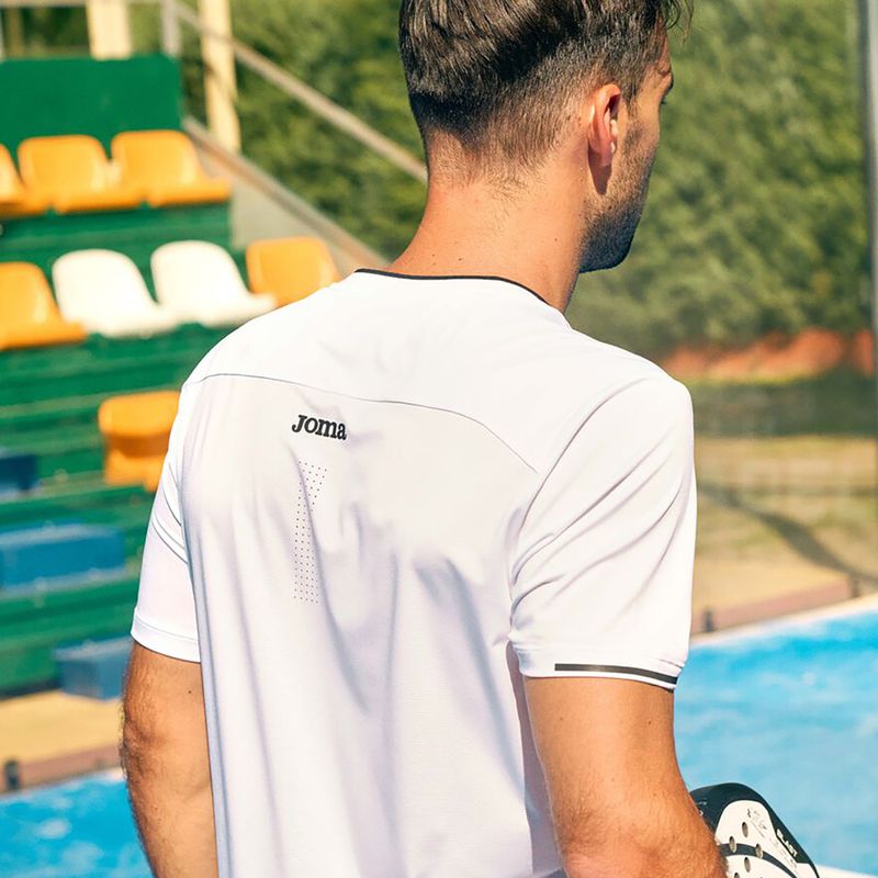 Men's tennis shirt Joma Torneo white 8