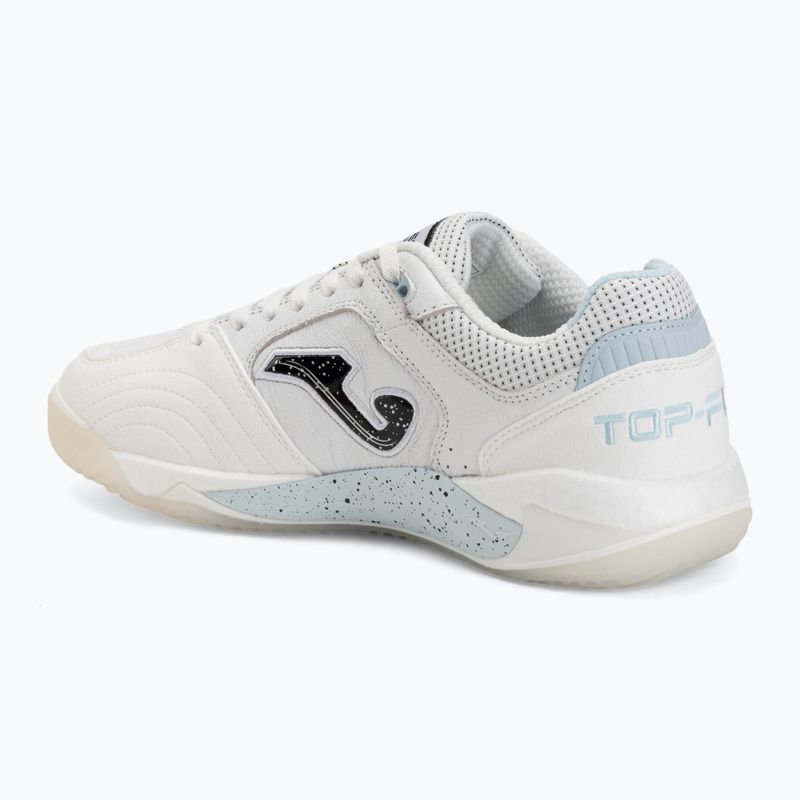 Men's football boots Joma Top Flex Plus IN white 3