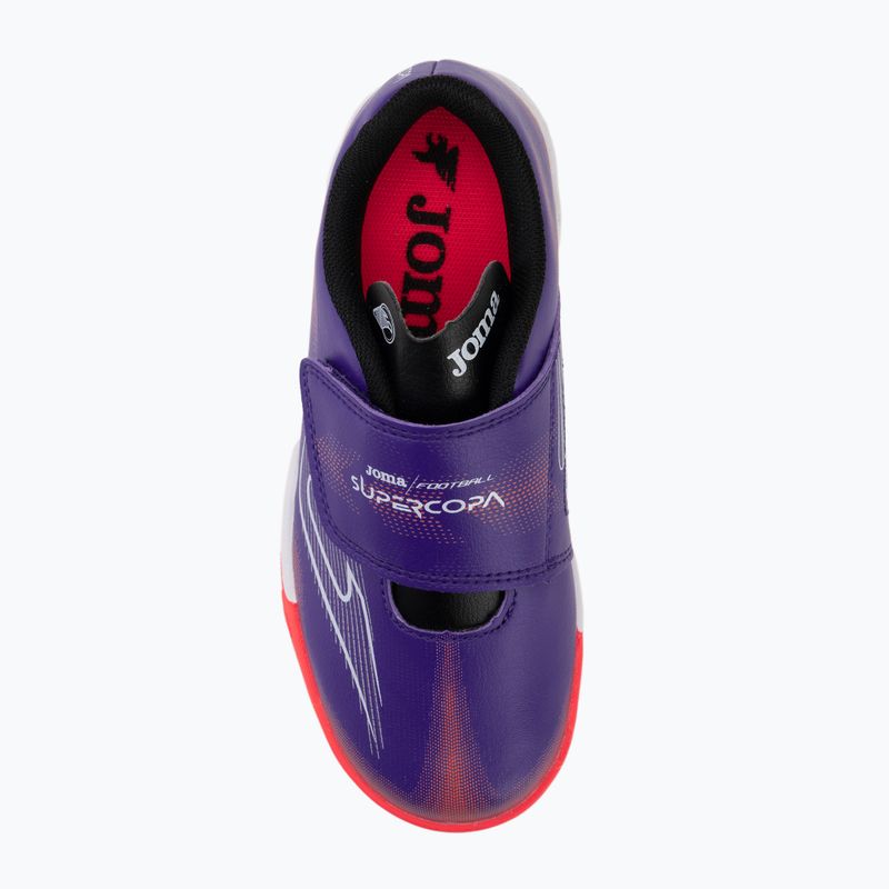 Children's football boots Joma Supercopa Jr IN purple 5