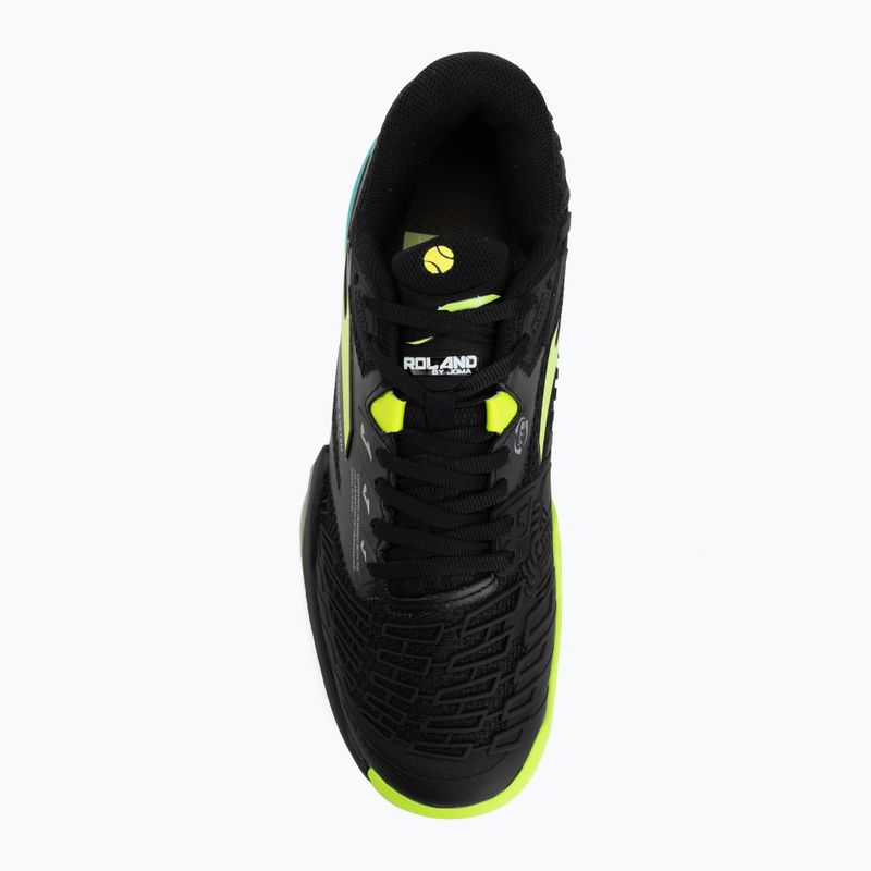Men's tennis shoes Joma Roland C black/fluor yellow 5
