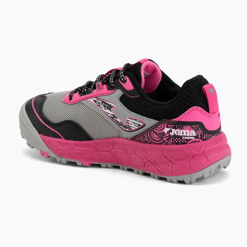 Children's running shoes Joma Kubor Jr gray/fuchsia 3