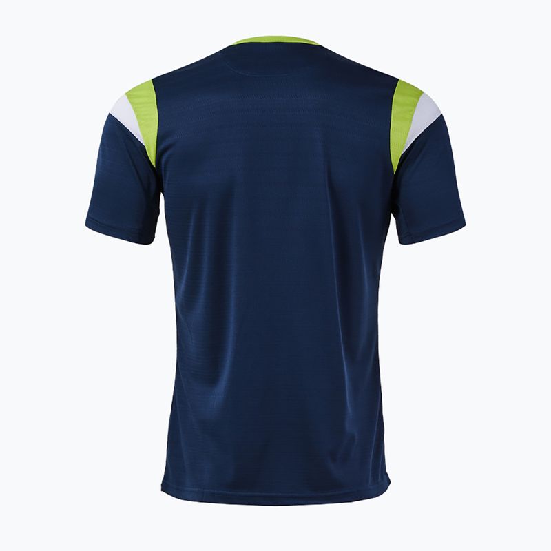 Men's tennis shirt Joma Terra dark navy/lime 2