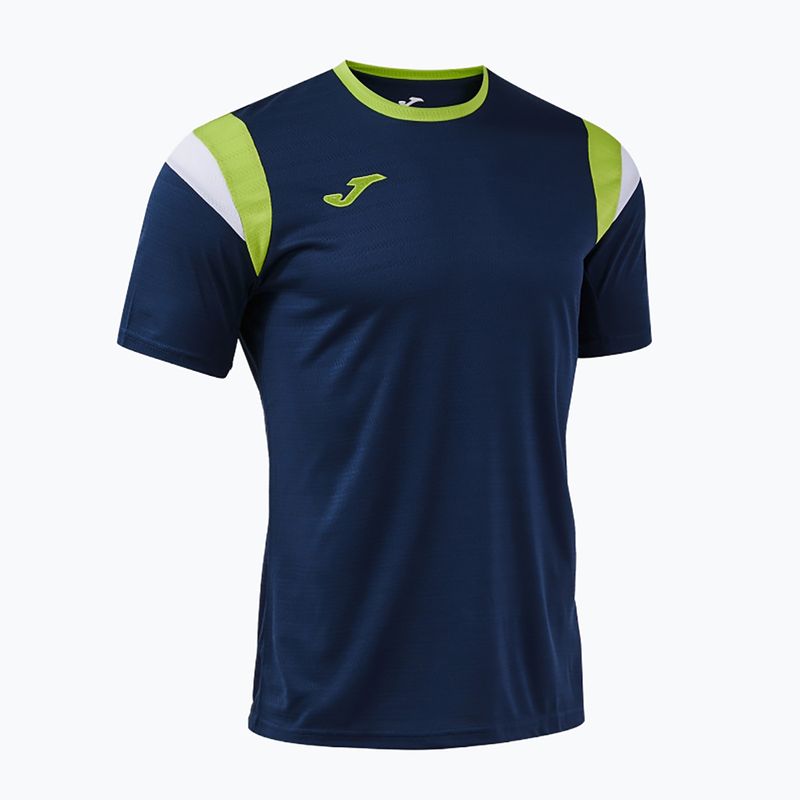 Men's tennis shirt Joma Terra dark navy/lime 3
