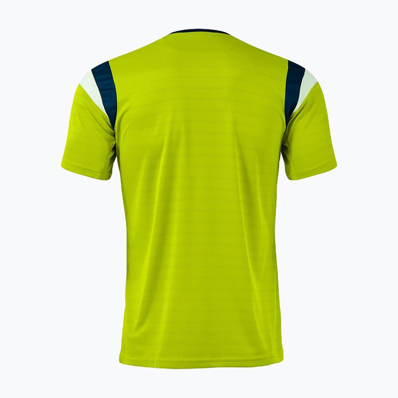 Men's tennis shirt Joma Terra lime/dark navy 2