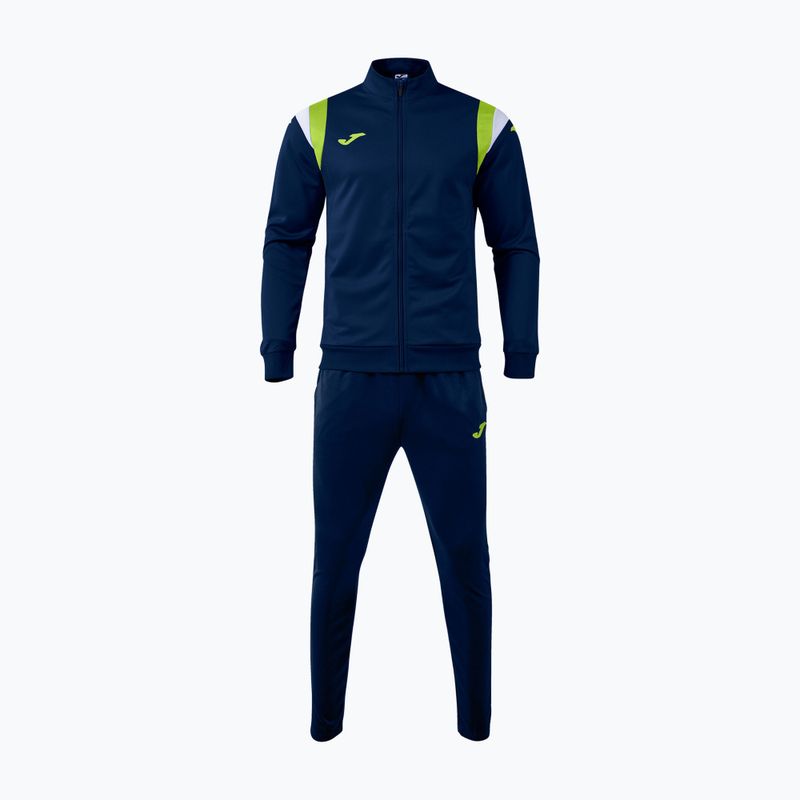 Men's tracksuit Joma Terra dark navy/lime