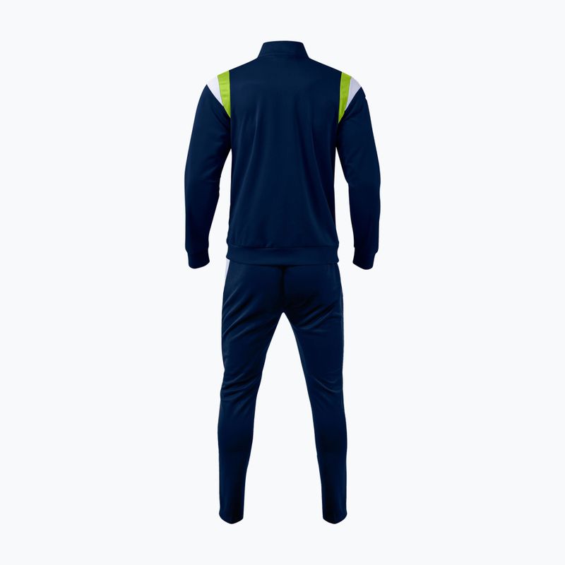 Men's tracksuit Joma Terra dark navy/lime 2