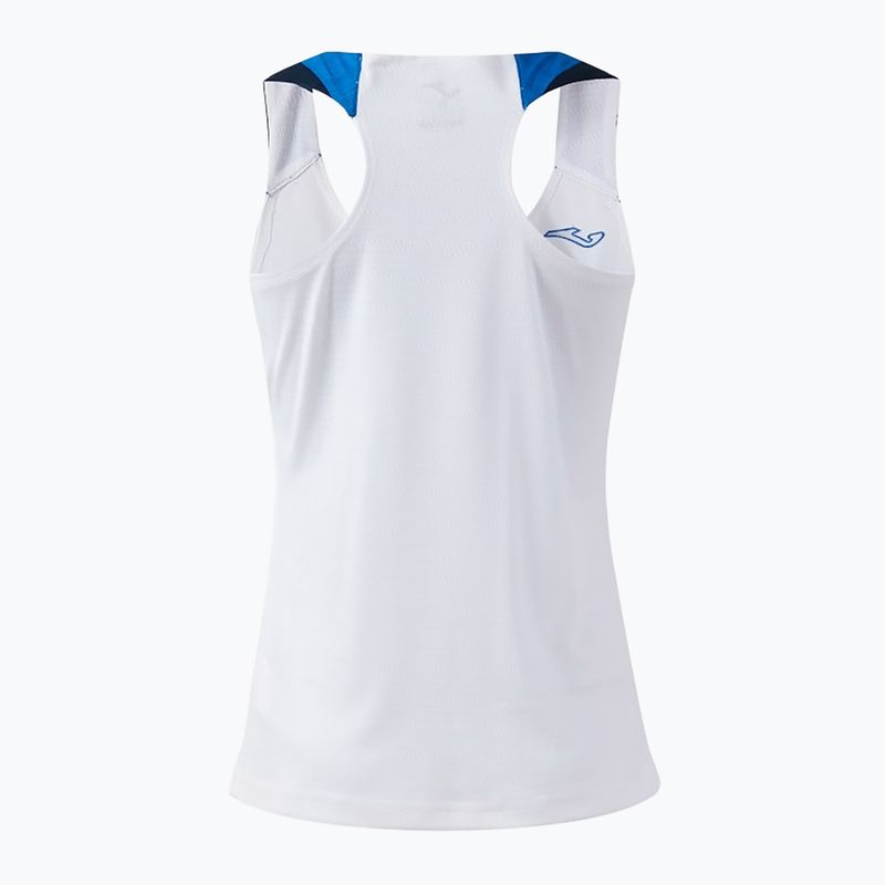 Women's tennis T-shirt Joma Terra Tank Top white/royal 2