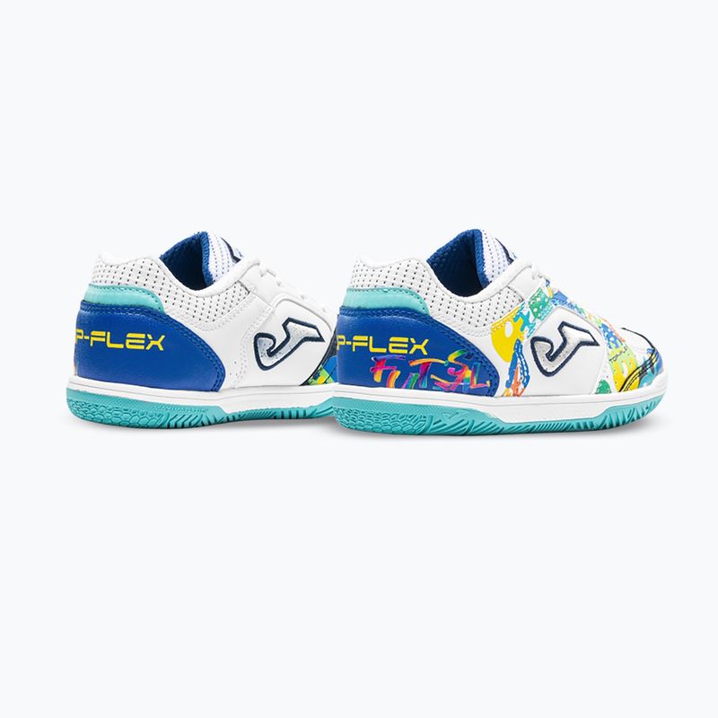 Children's football boots Joma Top Flex Jr IN white 3