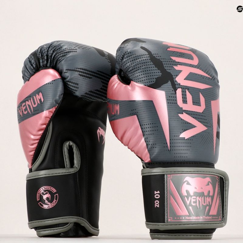 Venum Elite men's boxing gloves black and pink 1392-537 7