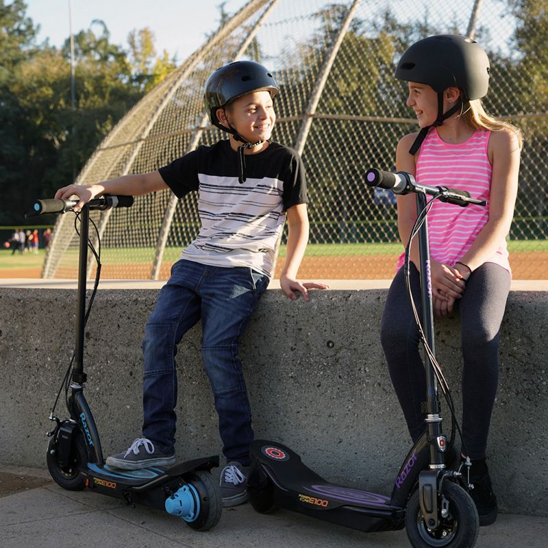 Razor E100 Powercore children's electric scooter black and navy blue 13173843 5
