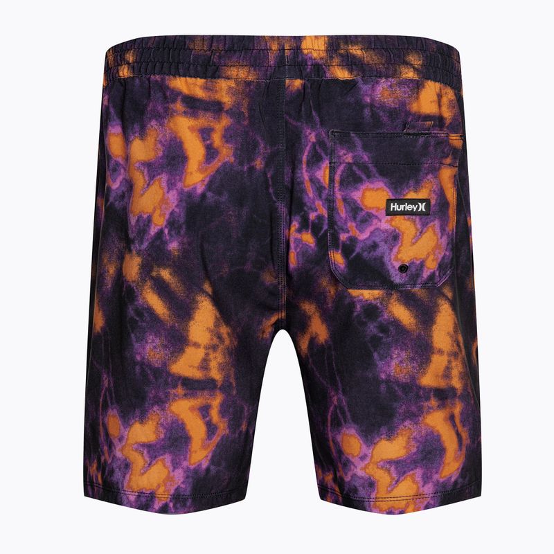Hurley men's Cannonball Volley 17" black swim shorts 2