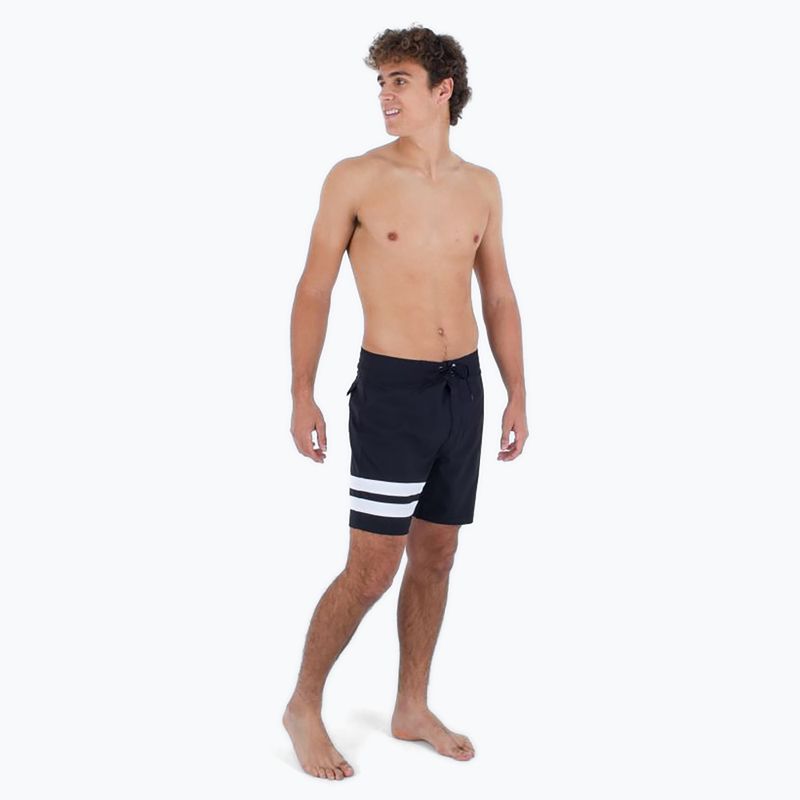 Hurley Block Party 18" black men's swim shorts 2