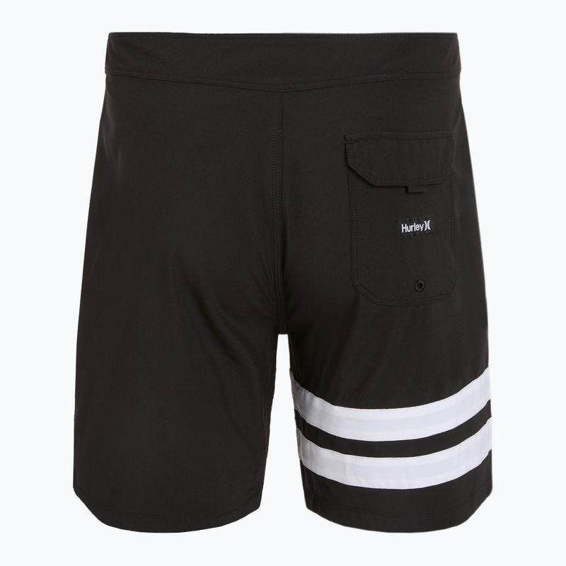Hurley Block Party 18" black men's swim shorts 2