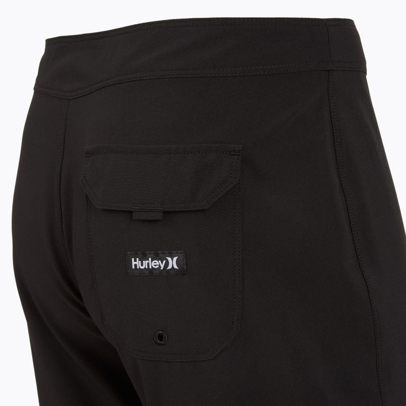 Hurley Block Party 18" black men's swim shorts 4