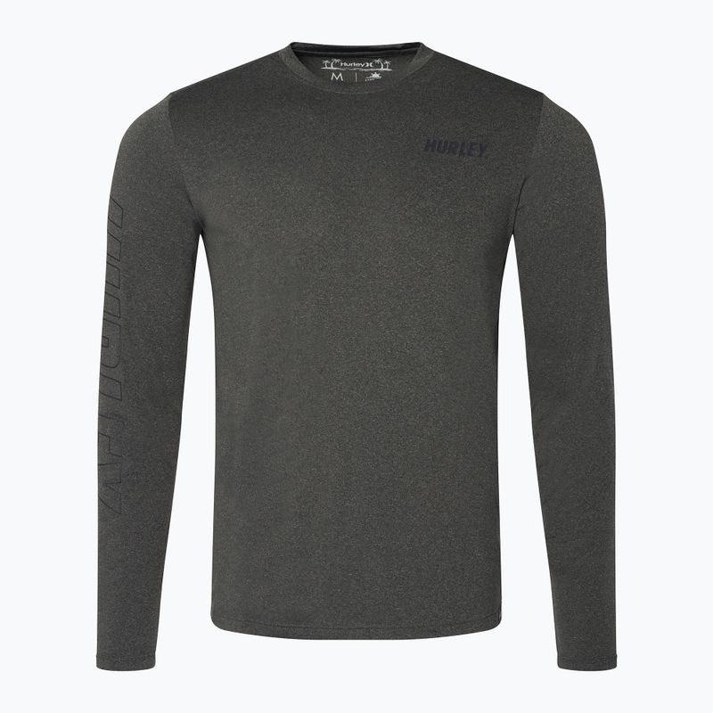 Hurley men's H2O-Dri Easton black heather longsleeve