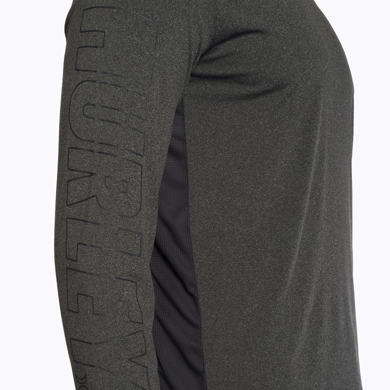 Hurley men's H2O-Dri Easton black heather longsleeve 3