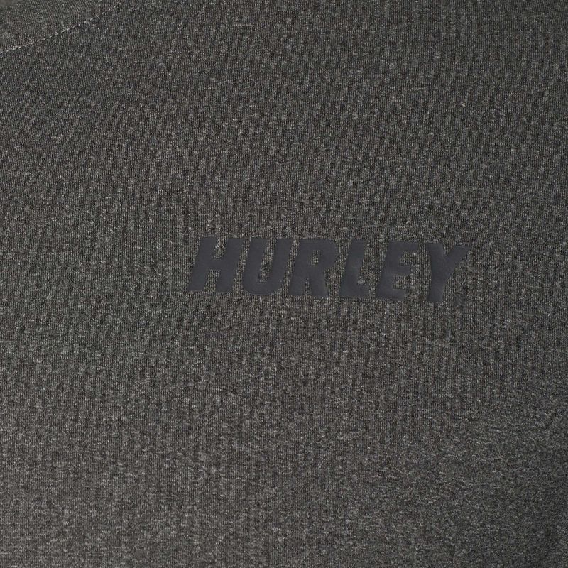 Hurley men's H2O-Dri Easton black heather longsleeve 4