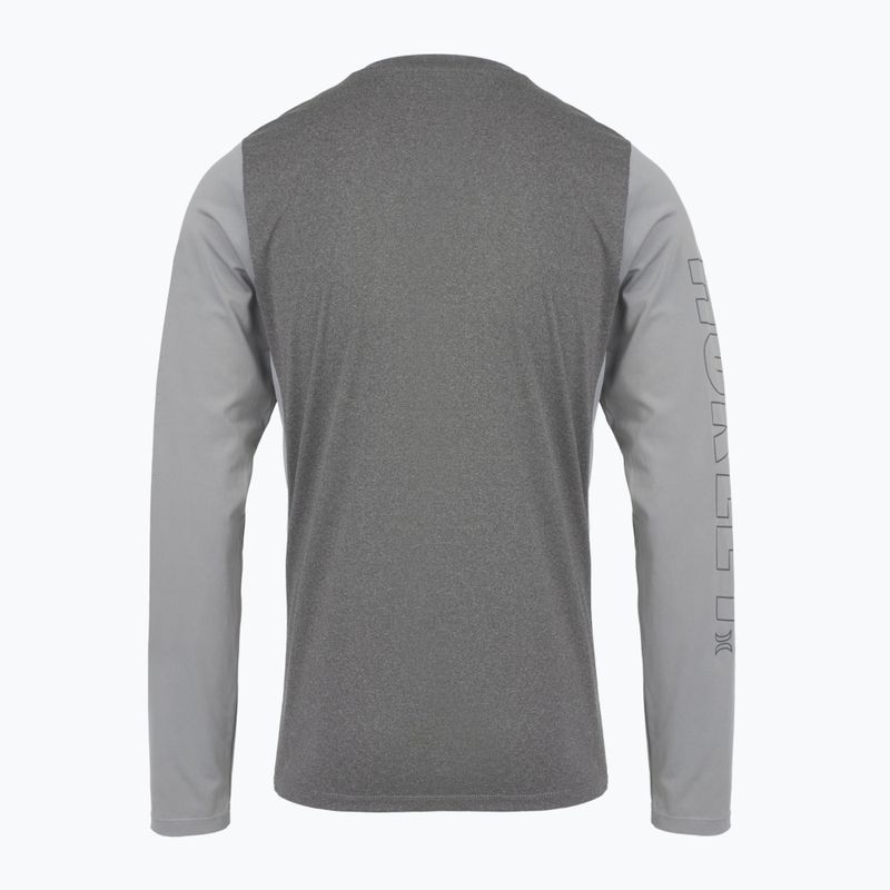 Hurley men's H2O-Dri Easton ion grey heather longsleeve 2