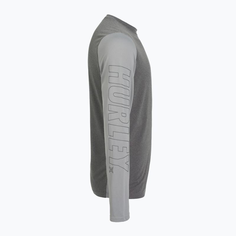 Hurley men's H2O-Dri Easton ion grey heather longsleeve 3
