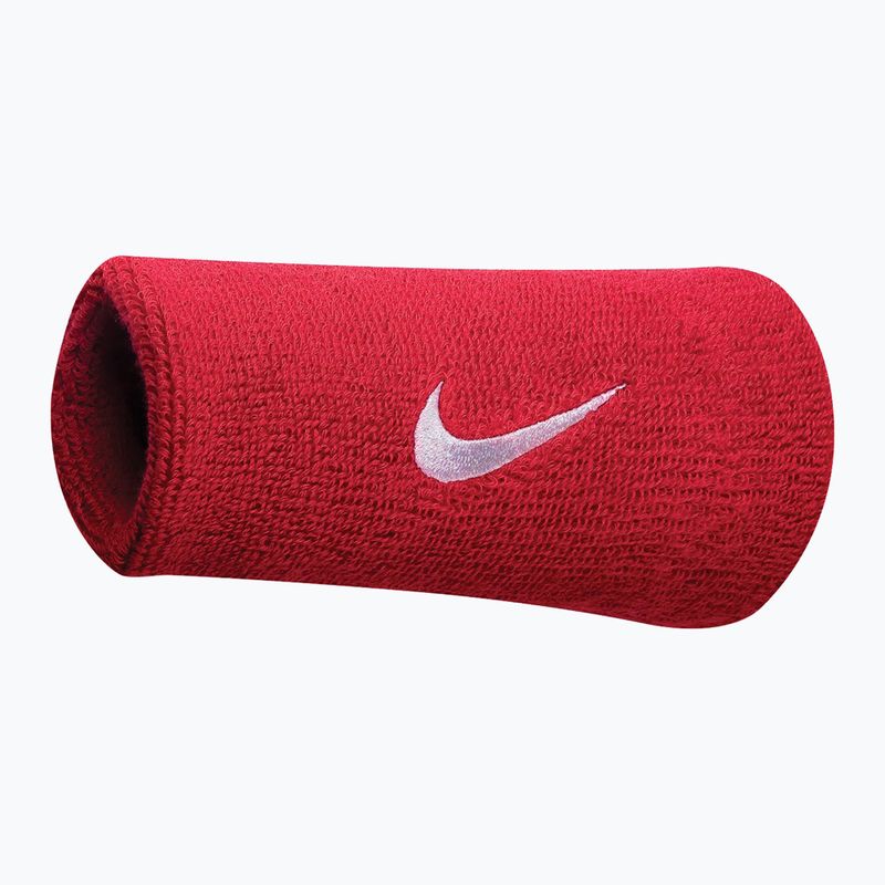 Nike Swoosh Doublewide Wristbands 2 pcs varsity red/white