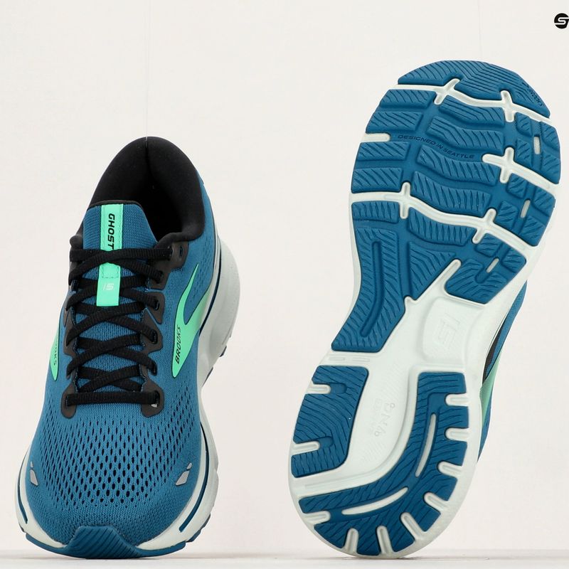 Brooks Ghost 15 men's running shoes morrocan blue/black/spring bud 21