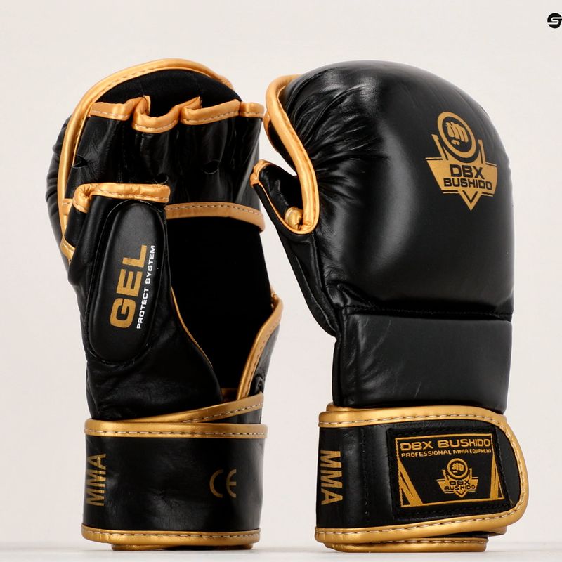 DBX BUSHIDO leather MMA training sparring gloves black Arm-2011D-L 16