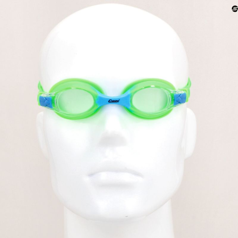 Cressi Dolphin 2.0 green/blue children's swim goggles USG010203G 7