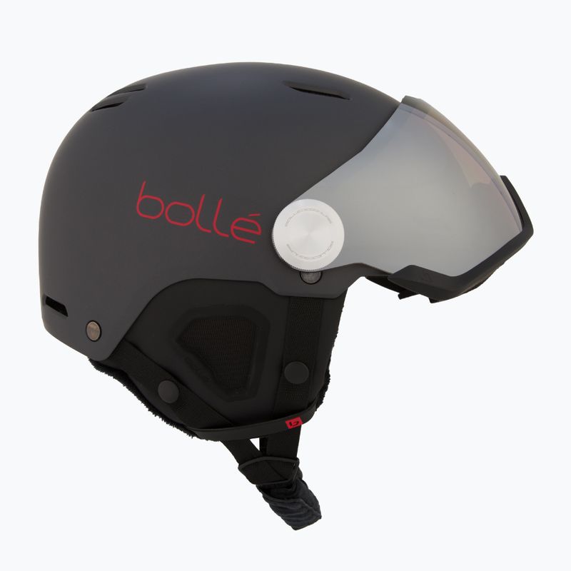 Ski helmet Bollé Might Visor titanium red matte/brown gun 6