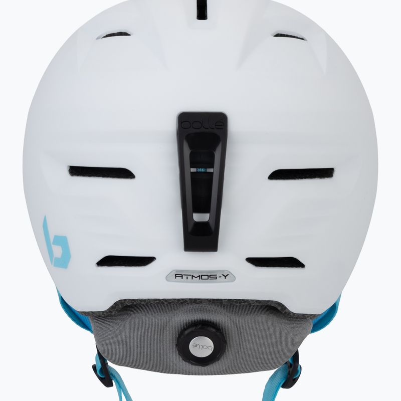 Children's ski helmet Bollé Atmos Youth white/blue matte 8