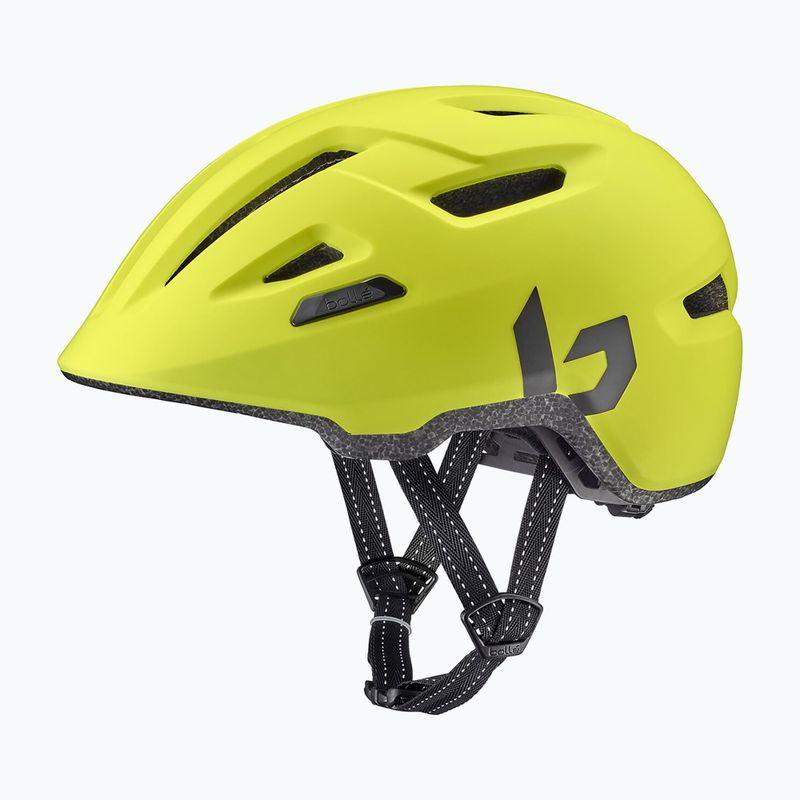 Bollé Stance Pure acid yellow matte bicycle helmet 6