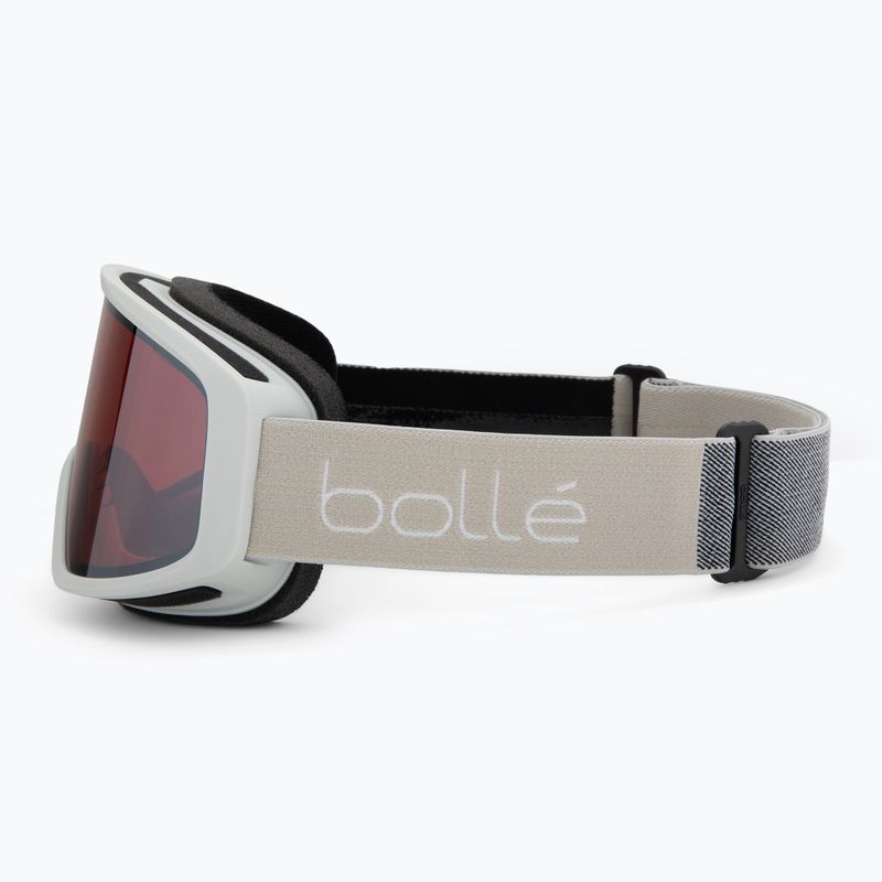 Bollé Bedrock Plus lightest grey matte/vermillon ski goggles 4