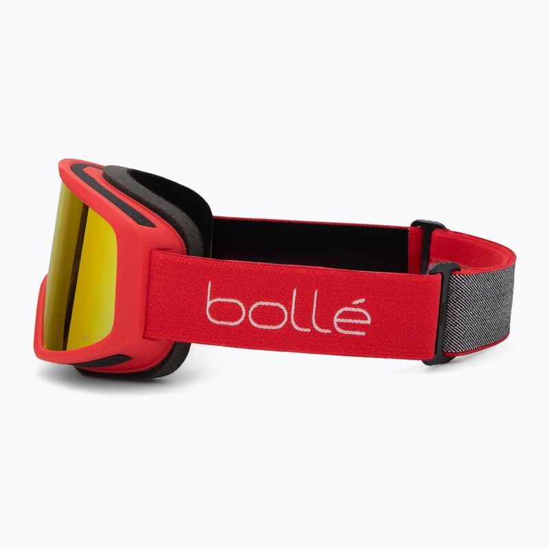 Bollé Bedrock Plus carmine red/sunrise ski goggles 4