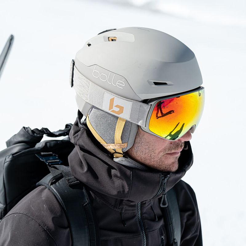 Bollé Eco Torus M oatmeal matte/sunrise ski goggles 5