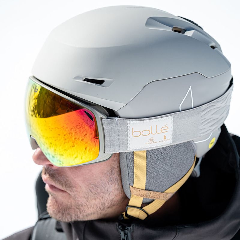 Bollé Eco Torus M oatmeal matte/sunrise ski goggles 6