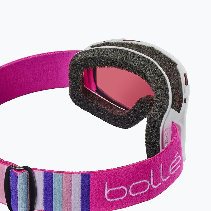 Children's ski goggles Bollé Rocket white& pink matte/ vermillon 3