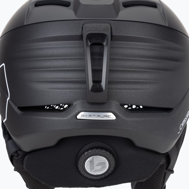 Bollé Ryft Pure black coal matte ski helmet 9